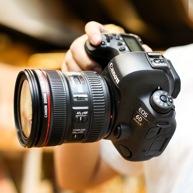佳能6d2相机 eos 6d mark ii 24-702.8镜头全画幅单反相机高清6d2
