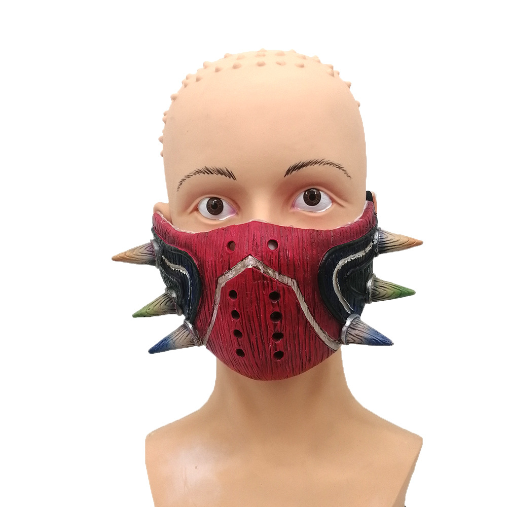 亚马逊热销款梅祖拉面具 塞尔达传说游戏周边乳胶口罩半脸面具