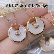 法国直邮代购gucci/古驰 gg字母雕刻复古链条蓝色小熊吊坠手链