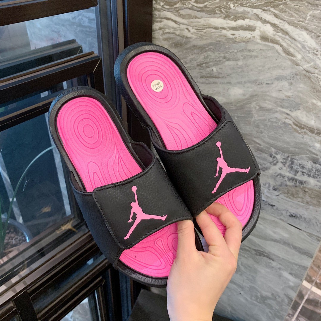aj拖鞋乔6男大码休闲一字拖情侣外穿凉拖飞人魔术贴篮球运动拖鞋