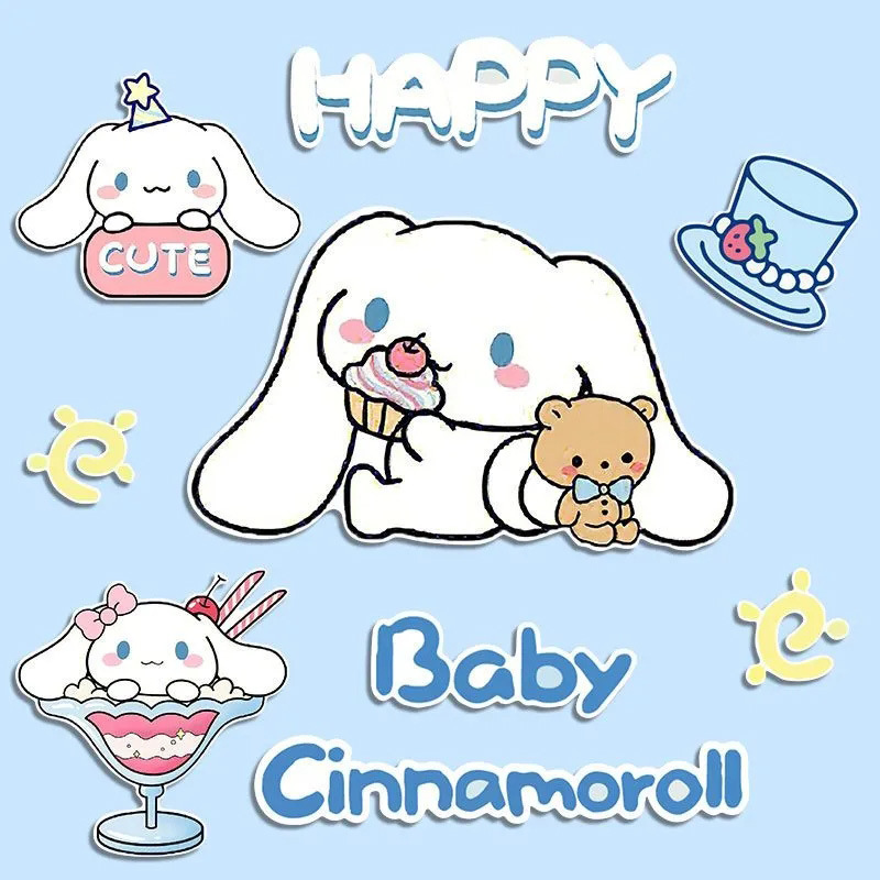 卡通可爱大耳朵玉桂狗贴纸笔记本电脑电瓶电动车行李箱划痕装饰贴