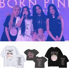 BLACKPINK首尔演唱会周边女lisa金智秀rose同款衣服应援上衣潮ins