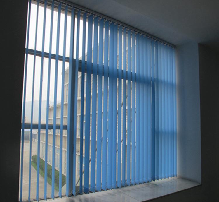 深圳电动垂直帘 办公室百叶窗帘工程垂帘透景窗帘 竖百叶窗帘批发