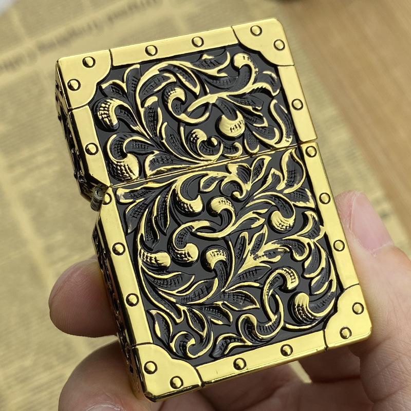 zorro佐罗煤油打火机重盔甲z91300b皇室贵族黄铜老式防风男批发