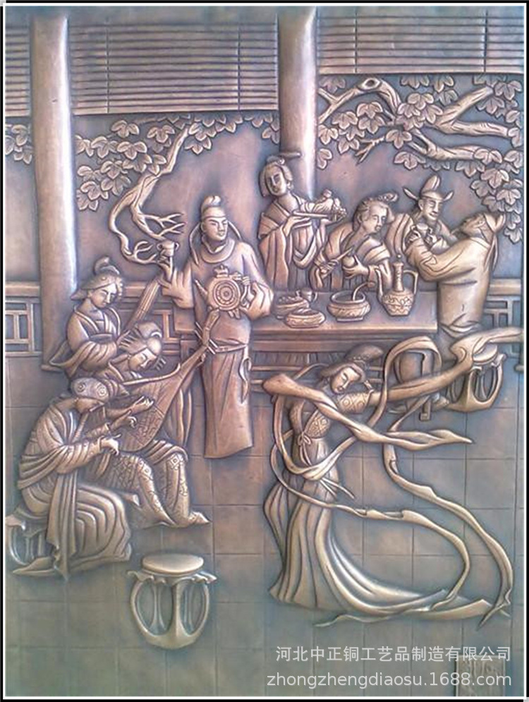 梅兰竹菊浮雕栏板公路边栏板铜雕兵马俑铜浮雕砂岩浮雕