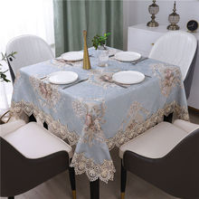 欧式正方形桌布台布盖布家用方桌布四方餐桌布艺八仙桌麻将桌桌布