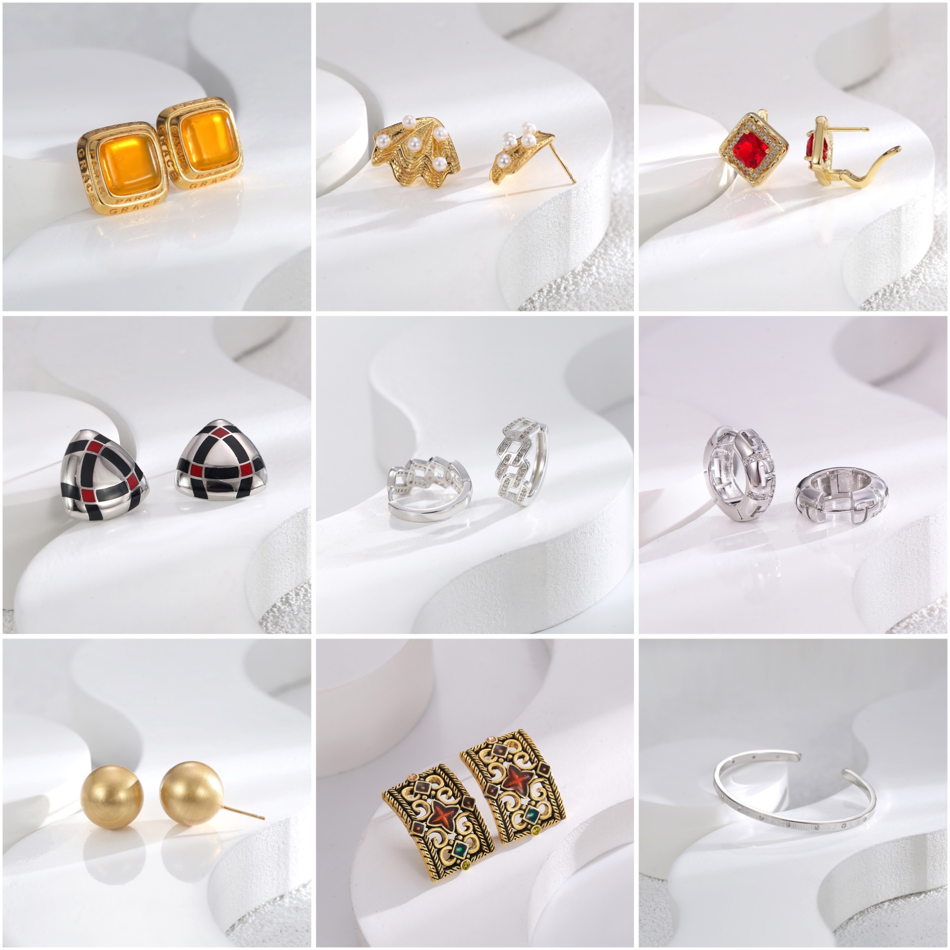 清仓品质摆地摊夜市货源耳钉耳环时尚项链戒指手链流行饰品批发