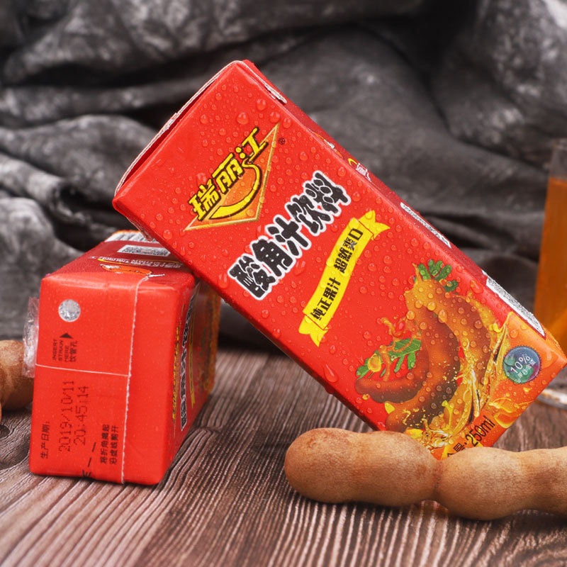 瑞丽江酸角汁饮料250mlx12盒装方便携带云南特色果味聚餐饮品