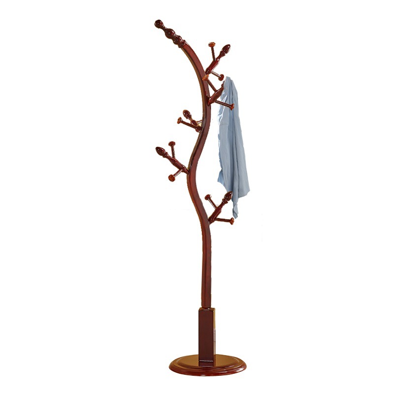 衣架落地树形树枝客厅衣帽架北欧吉祥树发财树欧式卧室实木挂衣架