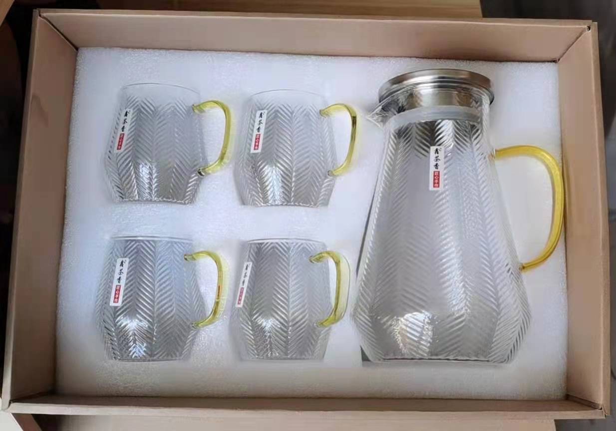 麦穗冷水壶水壶1500毫升 4杯280毫升 安全礼盒包装