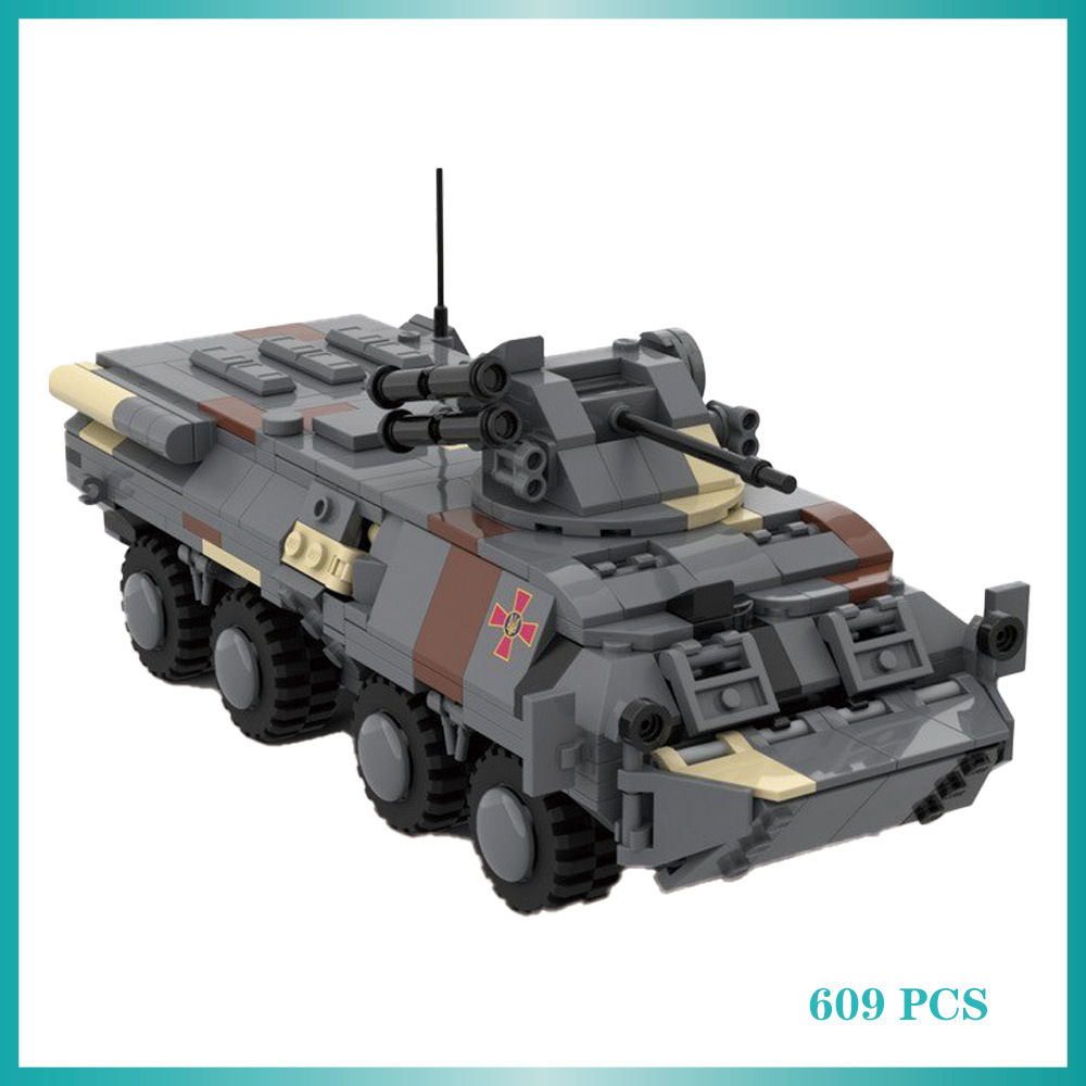 跨境玩具兼容乐高热销 国产小颗粒积木moc-161127 坦克装甲运兵车