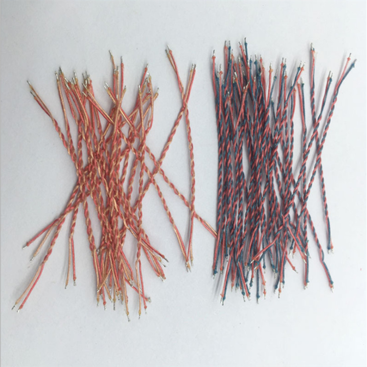 2支绞合多彩漆包线tws蓝牙耳机漆包线喇叭线pcba跳线可打端子