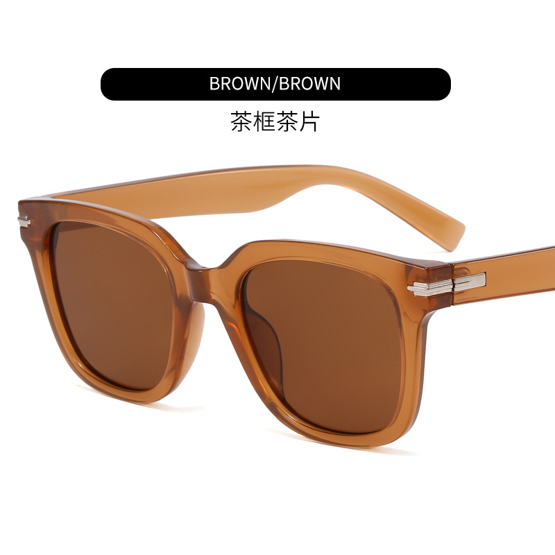 Trend Square Box Sunglasses UV400 Outdoor Driving Pilot Sunglasses Men and Women Same Style Wholesale