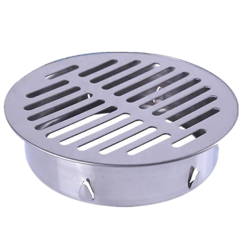 不锈钢天台地漏盖110pvc下水管防堵过滤网罩户外屋顶雨水斗线