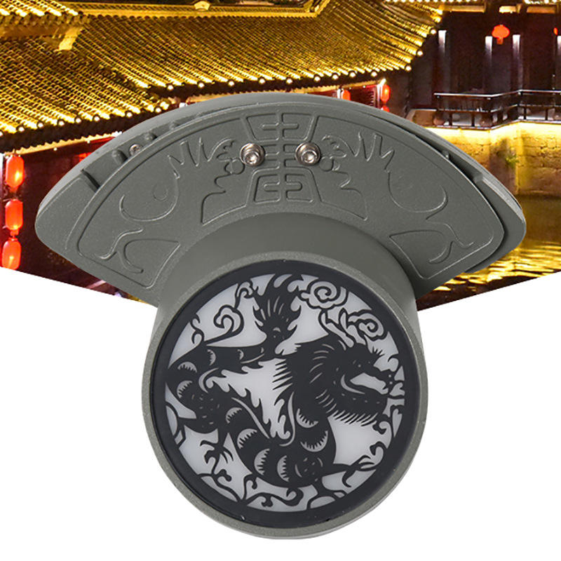 厂家批发双面发光瓦楞灯寺庙凉亭屋顶亮化led瓦楞灯户外瓦片灯led