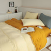ins pure cotton Tianzhu cotton Four piece suit Cotton Knitted Cotton Autumn and winter Solid sheet Quilt cover Naked The bed Supplies ins pure cotton Tianzhu cotton Four piece suit Cotton Knitted Cotton Autumn and winter Solid sheet Quilt cover Naked The bed Supplies