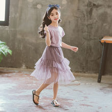 女童夏装套装2024新款韩版时尚洋气中大童儿童夏季时髦两件套裙潮