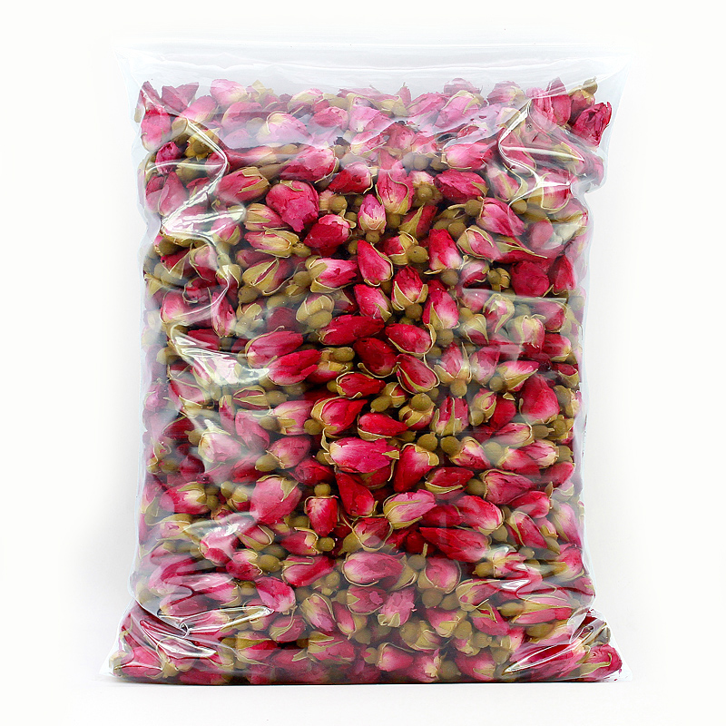 玫瑰花茶重瓣干玫瑰无硫熏茶叶花蕾泡水袋装散装250g手工挑选