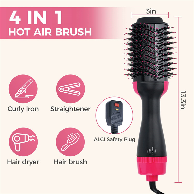 Hot Air Brush Styler and Dryer Hot Air Comb Multi-Function Blowing Combs Three-in-One Blowing Combs