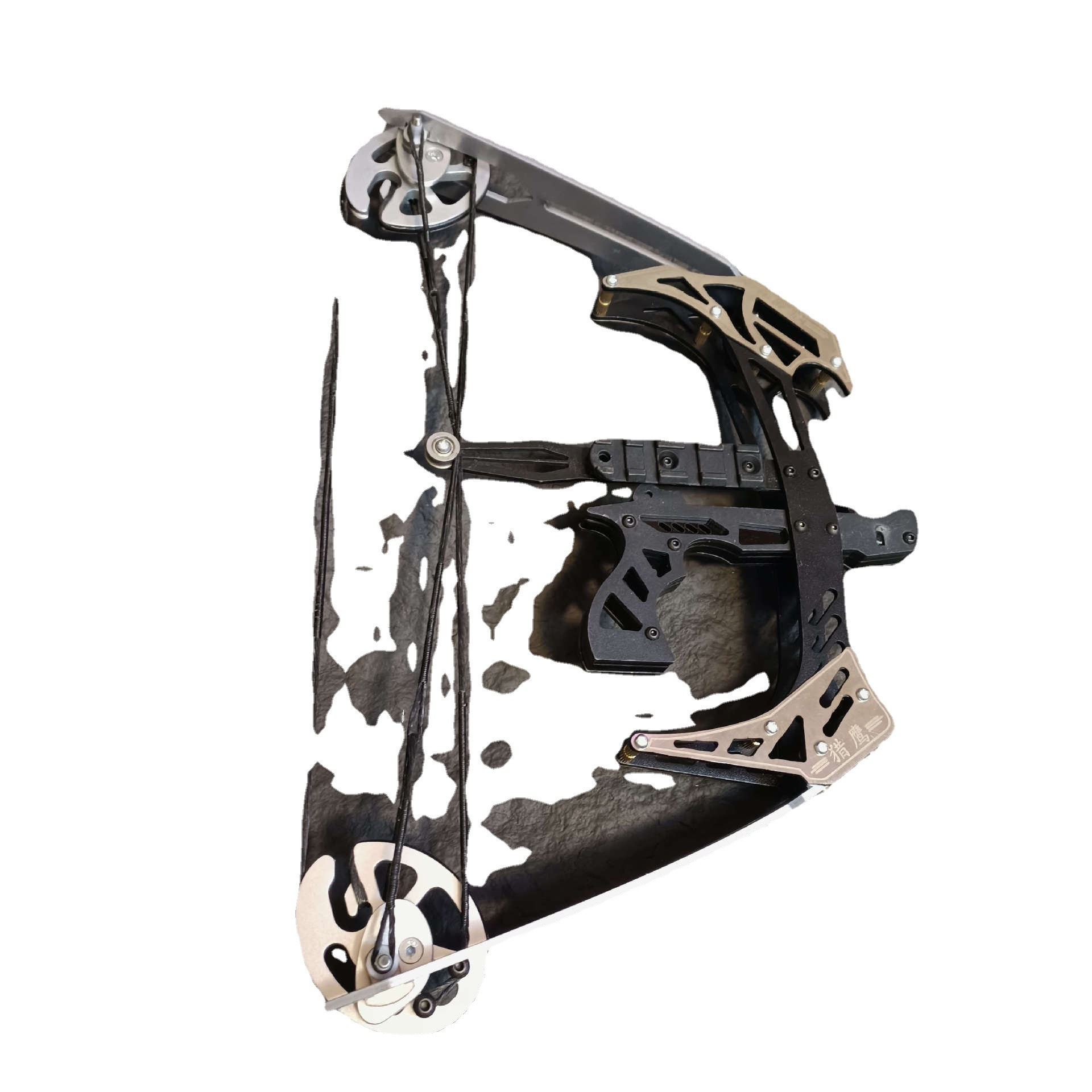 迷你猎鹰复合弓小型弓金属弓箭滑轮弓射箭器材非直拉反曲弓跨境