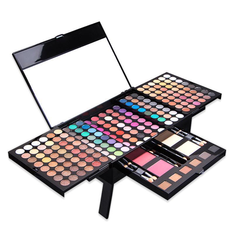 194 Color Eye Shadow Plate Earth Color Shimmer Matte Eye Shadow Repair Blush Eyebrow Powder Makeup Tools Set Box in Stock