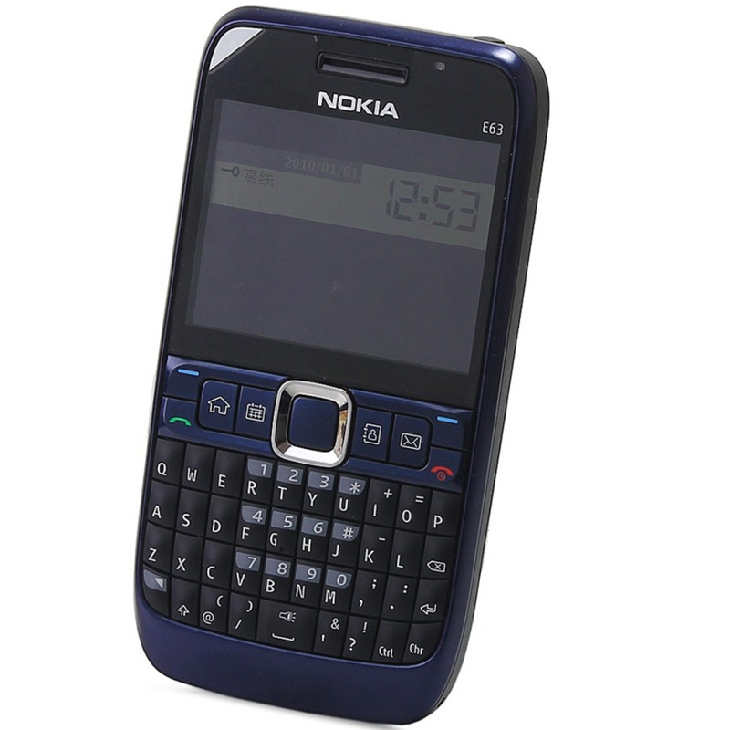 适用诺基亚nokia 跨境外贸e63 非智能机3g老人机学生按键直板手机