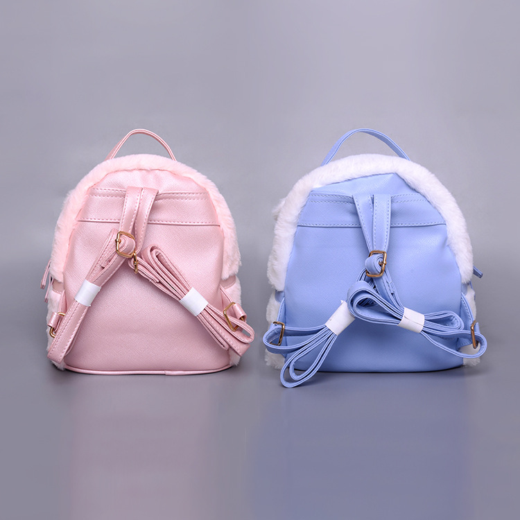 日系创意可爱软萌洛丽塔美乐蒂玉桂狗毛绒双肩包包 出游旅行背包