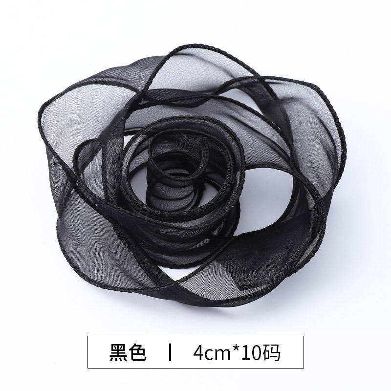 Flowers Packing Ribbon Wave Yarn Bouquet Packaging Piping Ribbon Flower Shop Material Ribbon Wholesale Solid Color Fishtail Yarn