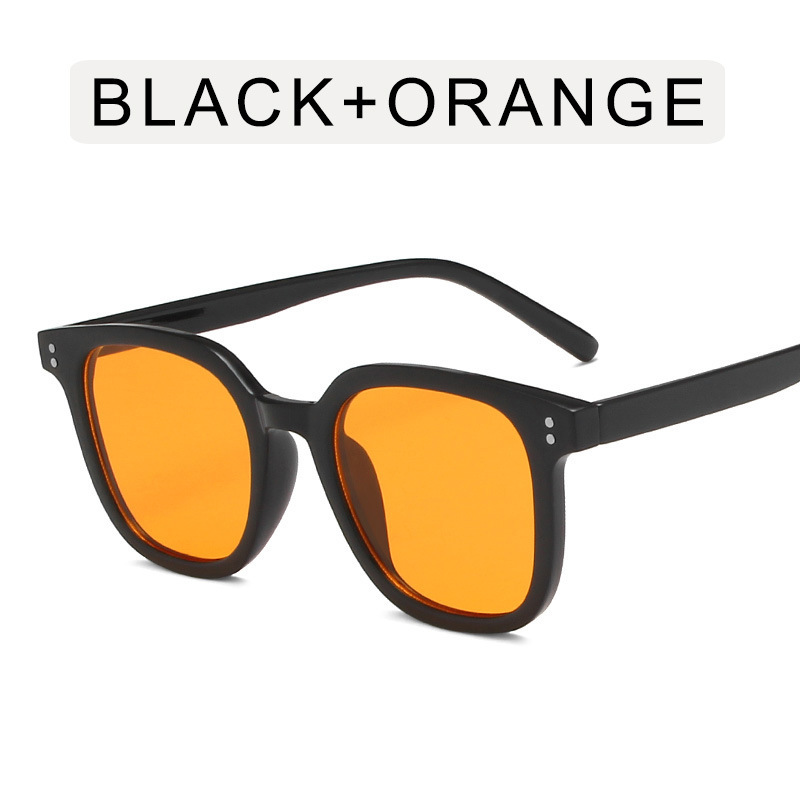 Gradient Brown Blush Glasses Wholesale Black Frame 2023 New Internet-Famous Sunglasses Women's Fashion Sunglasses Men's Sun Protection Eye