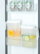 批发冷水壶塑料家用凉白开水罐 大容量耐热の冰箱侧面专用窄款冷