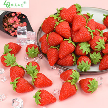 草莓模型 塑料假草莓软胶泡沫小水果橱柜DIY摆设装饰摄影道具