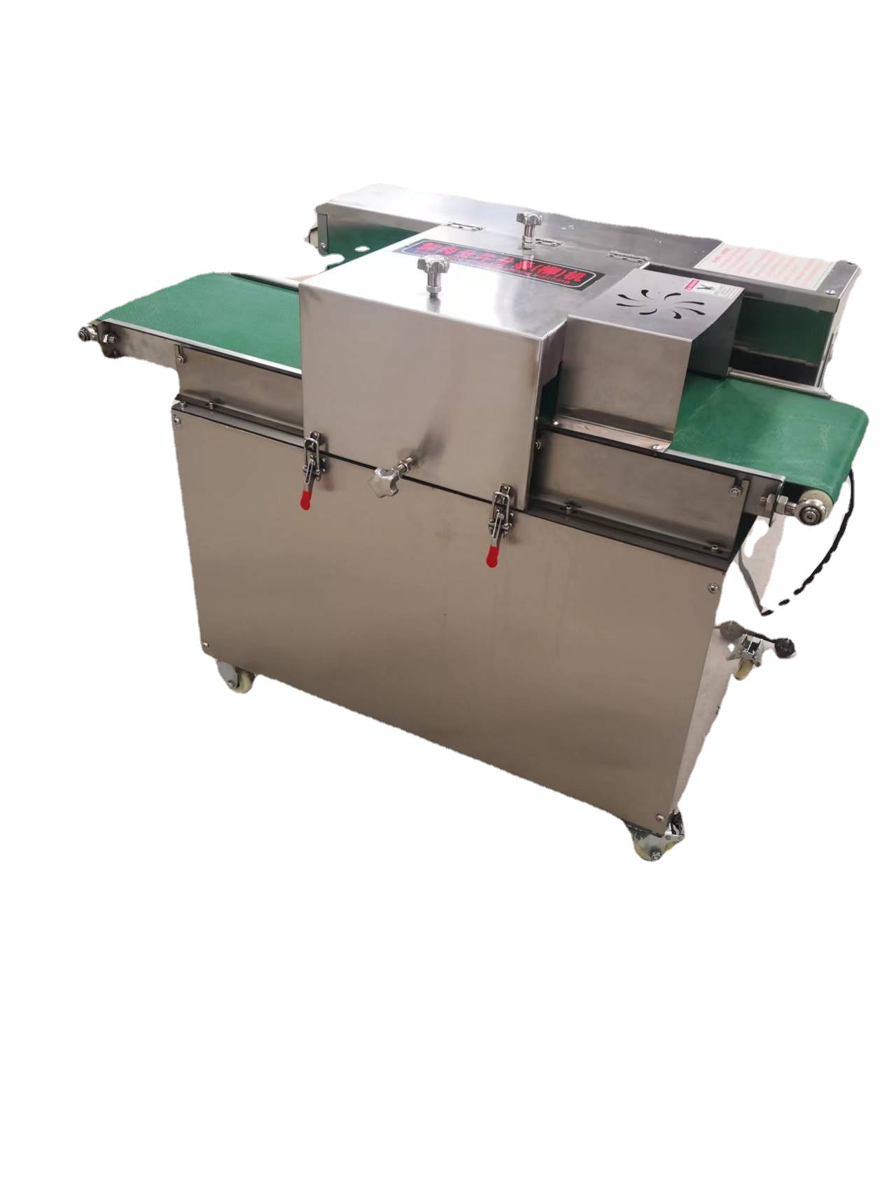 供应鲜肉切片切条机 多功能鸡胸肉切条机 不锈钢水平式切肉条机