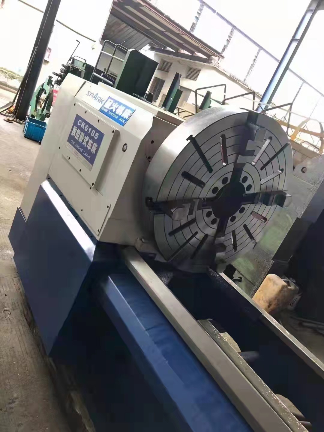 转让二手星火ck6185数控卧式车床二手3米数控车二手车床