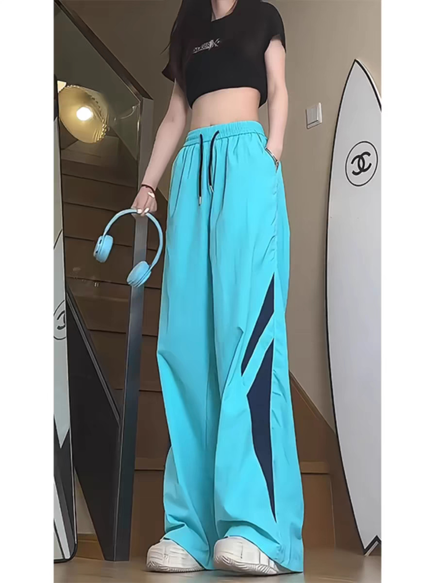 Kenvibe国潮美式彩色多巴胺工装裤休闲宽速干松冲锋裤子