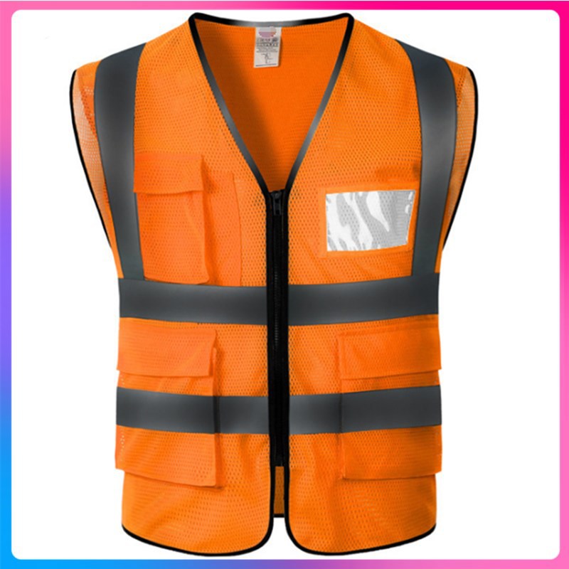 深圳现货电建反光衣建筑工地反光衣服中国建筑中铁反光马甲背心印