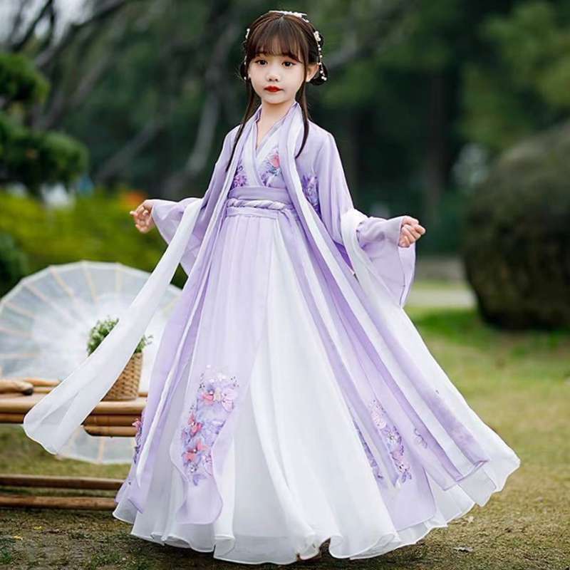 女童汉服中国风春秋儿童古装公主小女孩超仙襦裙2022新款