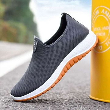 底北京鞋义乌老中老年人 牛筋shoes爸爸健步鞋子男单透气鞋帆布鞋