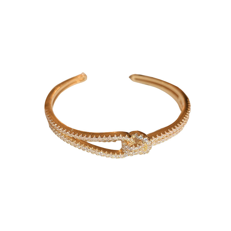 Dongdaemun light luxury diamond zircon butterfly snake bracelet Fashion personality temperament bracelet niche high-grade sense hand jewelry Item Picture