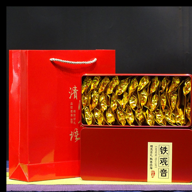 福建铁观音盒装茶叶安溪乌龙茶32包250克新茶礼盒俩盒送礼袋-阿里巴巴