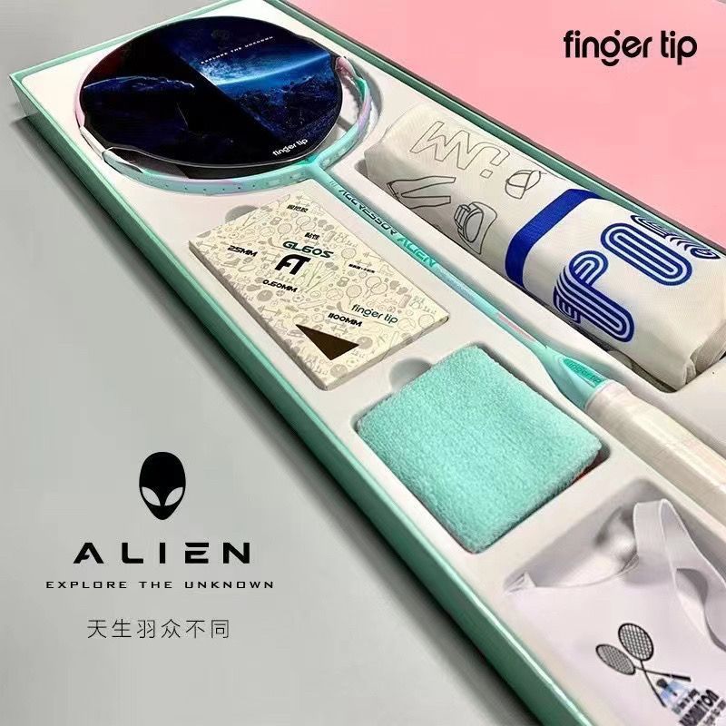 ft正品水果星人羽毛球球拍全碳素纤维超轻耐打高弹力单拍一只礼盒