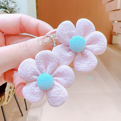 Little Girl Princess Color Flower Hair Rope Korean New Children Baby Sweet Does Not Hurt Hair Rubber Bands Hair Ring Hair Accessories