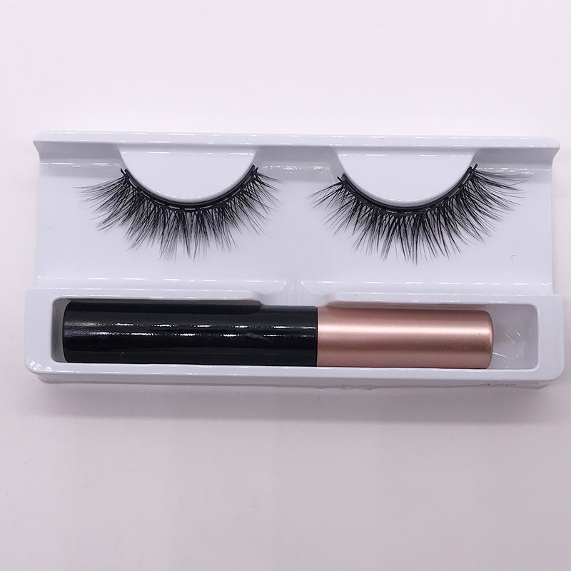 Ten Magnet False Eyelashes One-Pair Package Magnetic Liquid Eyeliner Set Soft and Comfortable Magnetic Eyelash