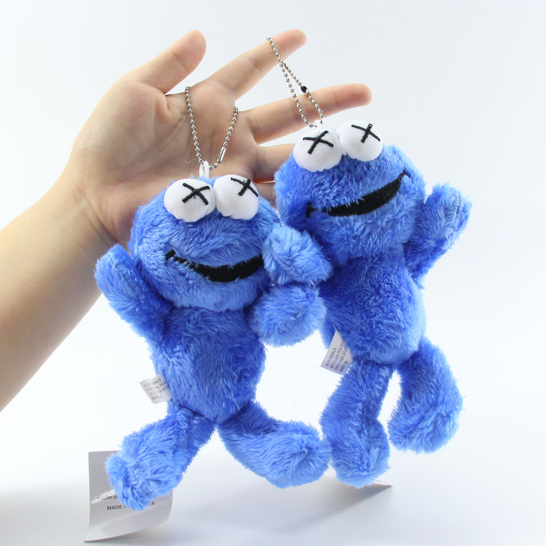 潮玩网红ins芝麻街毛绒公仔elmo挂件可爱动漫男女生包包背包挂饰
