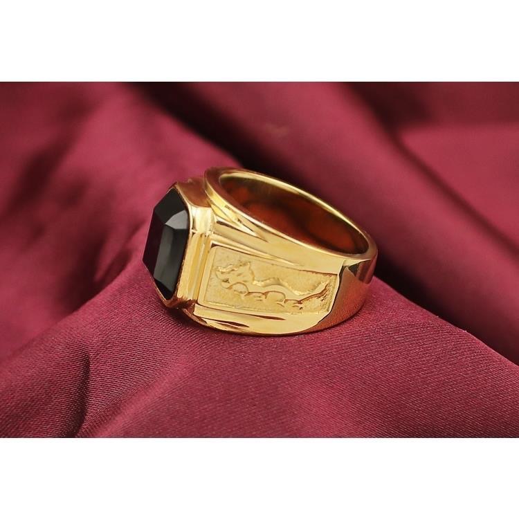欧美男士霸气戒指复古龙纹戒子男生合金镀18k金色大气食指环-阿里巴巴
