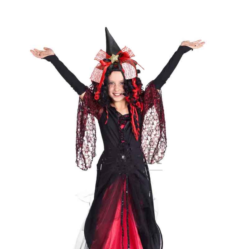 Zilin Cross-Border Halloween Party Headdress Dress up Children's Adult Headband Cone Hat Head Buckle Witch Hat Headband