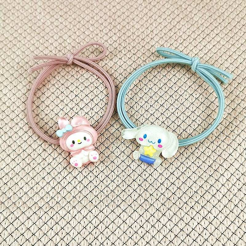 三丽鸥可爱透明玉桂狗头绳ins情侣小皮筋送男友韩版卡通闺蜜发饰