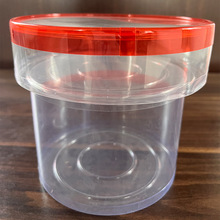 厂家批发糖果包装桶可定制pp冻干零食水果圆桶带盖PVC透明塑料桶