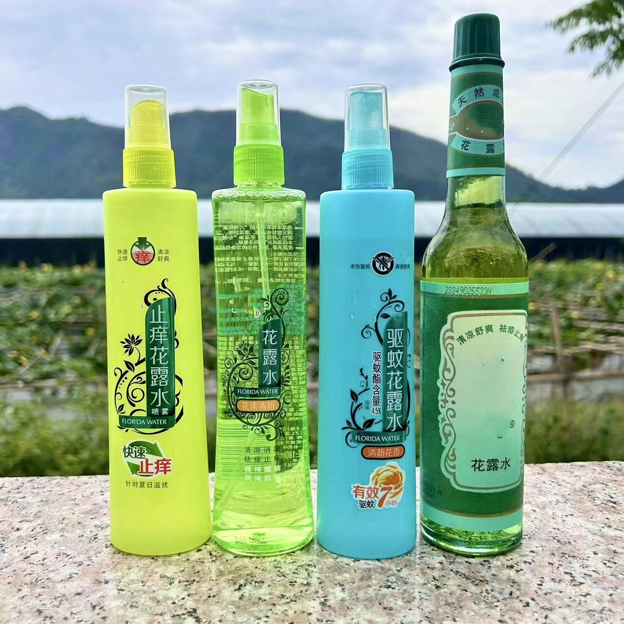 国货驱蚊止痒花露水六申清凉喷雾款花香防蚊液经典原香酷爽家用型