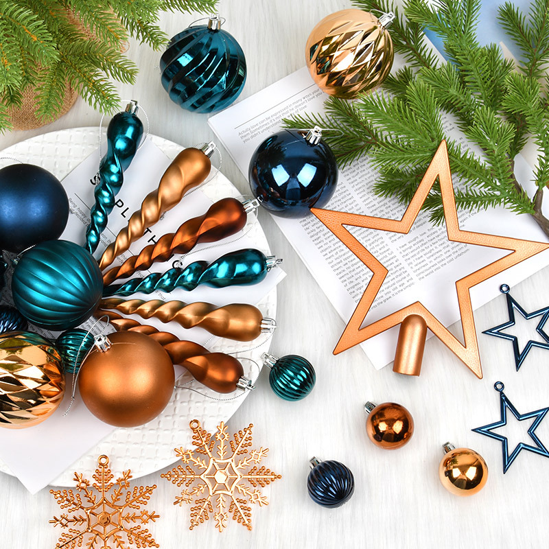 圣诞节装饰圣诞球套餐挂件圣诞树挂饰彩球场景布置拍照道具气氛围