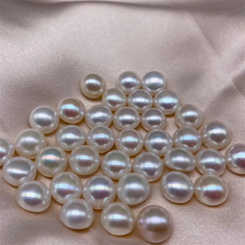 10-11mm淡水珍珠马贝裸珠可diy耳钉吊坠等饰品批发销售-阿里巴巴